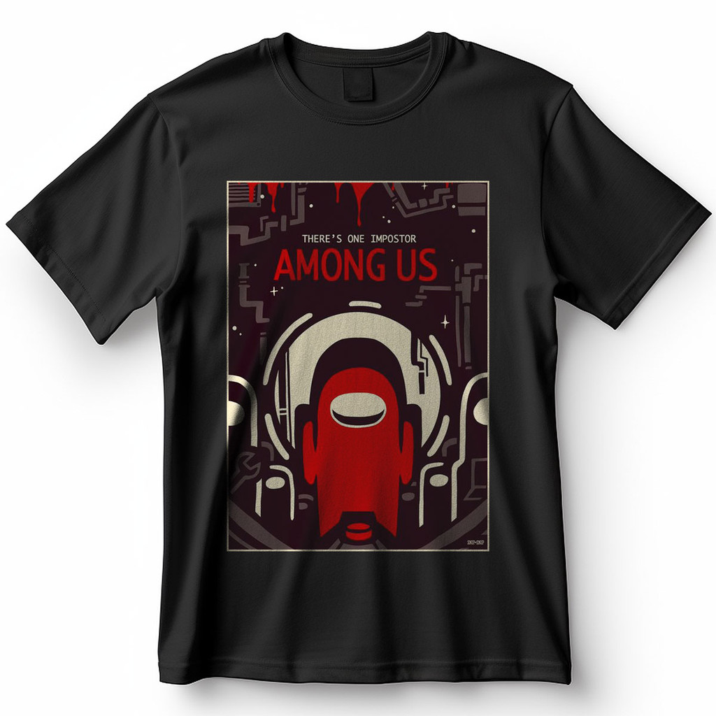 Camiseta Among Us There Is One Impostor Jogo Blusa 100% Algodão
