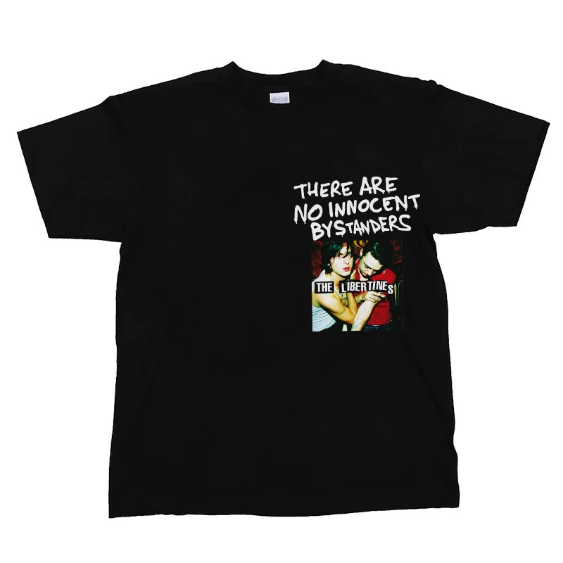 Camiseta Preta Unisex Design com Imagens e Textos 