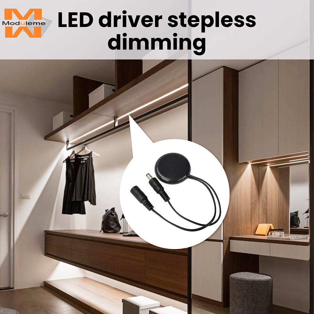 DC 5V 25W 12V/24V 60W/120W Interruptor De Escurecimento Por Toque LED Driver Stepless Dimming USB +