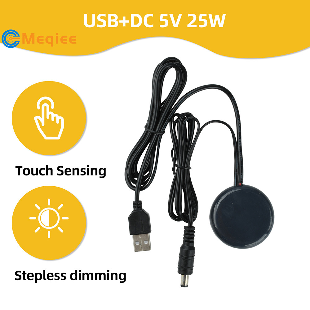 DC 5V 25W 12V/24V 60W/120W Interruptor De Escurecimento Por Toque LED Driver Stepless Dimming USB +