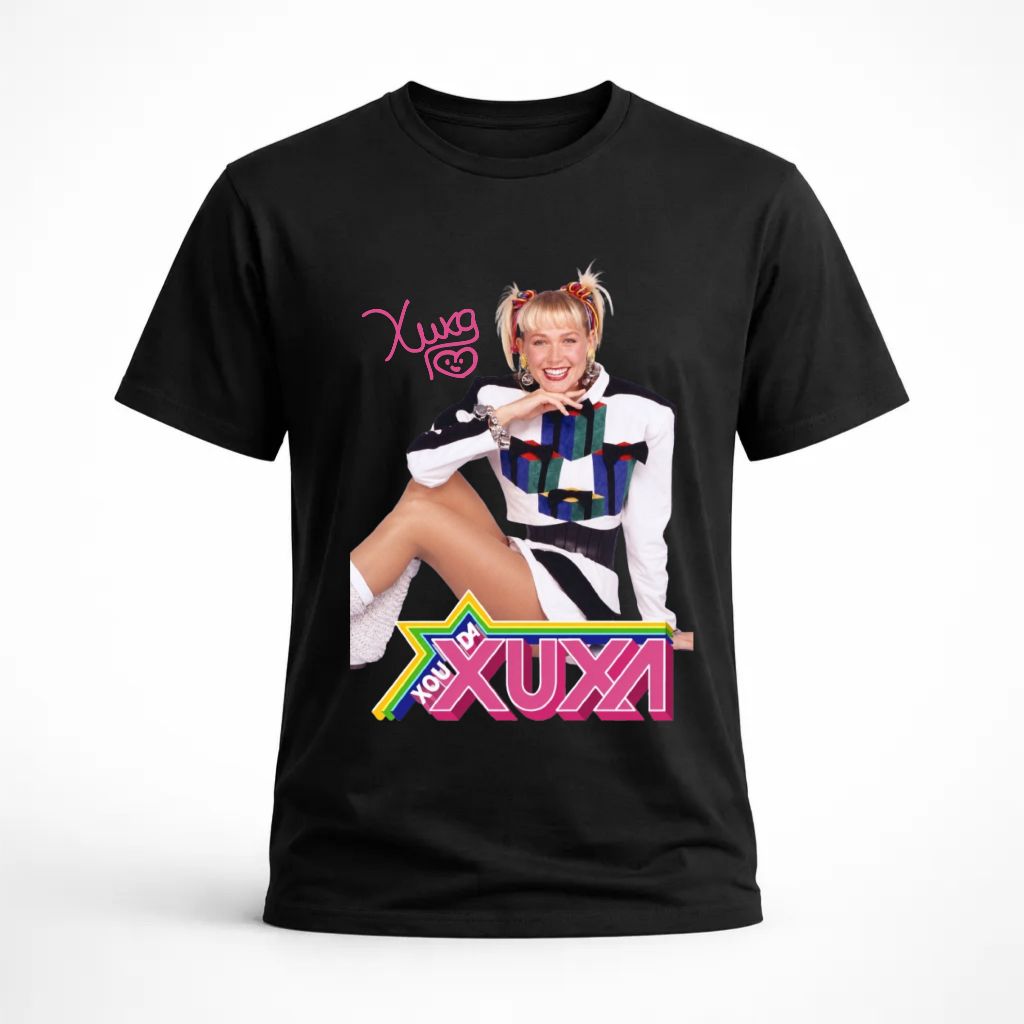 Camiseta Xuxa Vintage Anos 90 Presente Para Fãs Unissex 100% algodão premium