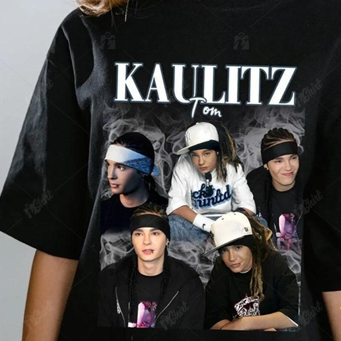 Camiseta Unissex Algodão Tom Kaulitz Vintage 90s