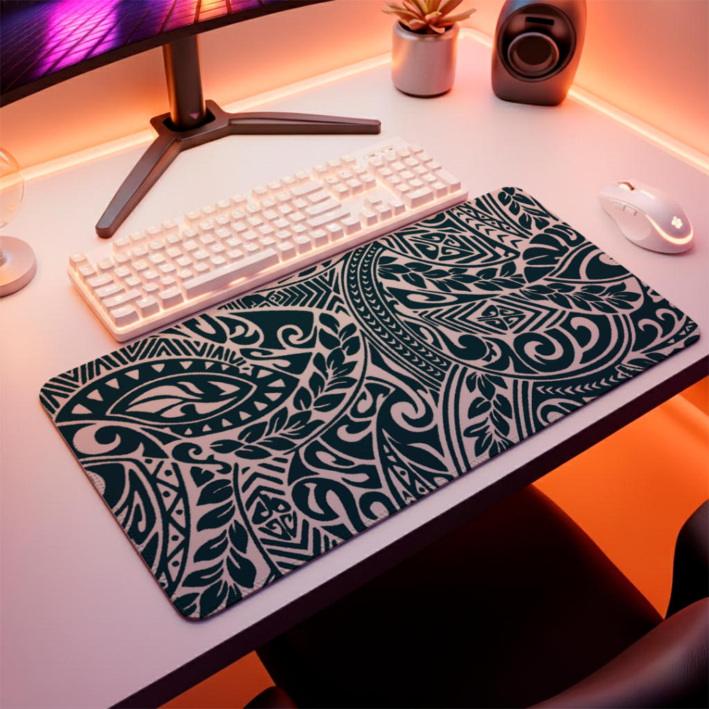 MousePad Gamer Speed Liso Confortavel Com Bordas Costuradas E Base Antiderrapante Com Estampa ABS Estilosa Vintage Green