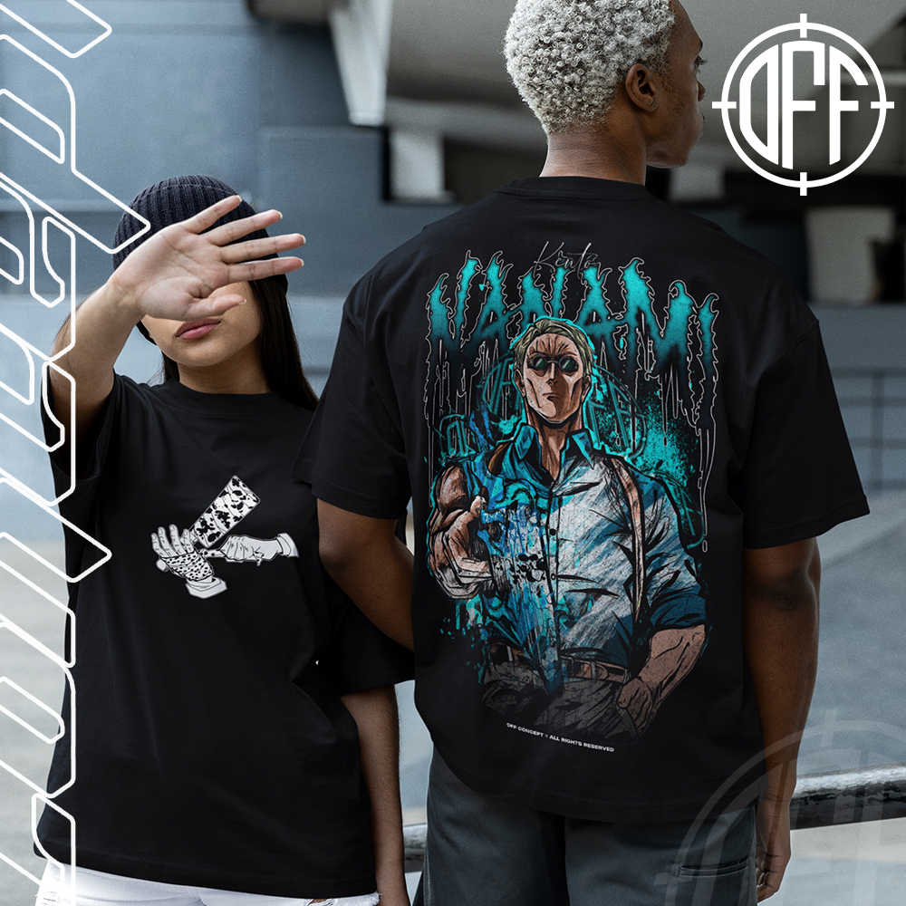 Camiseta Basica e OVERSIZED Nanami Kento Ratio Technique Jujutsu Kaisen Anime Unissex - Offconcept