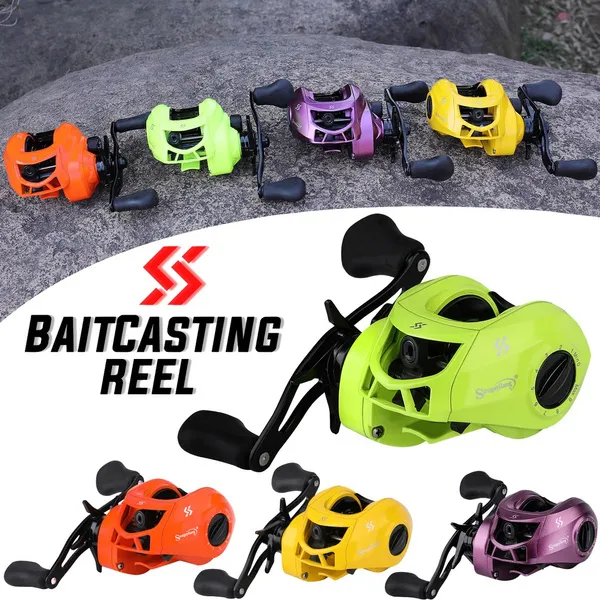 Carretilha de Pesca Sougayilang 17+ 1 Ball Bearings High Speed 7.1: 1 Gear Ratio Max Drag 10kg