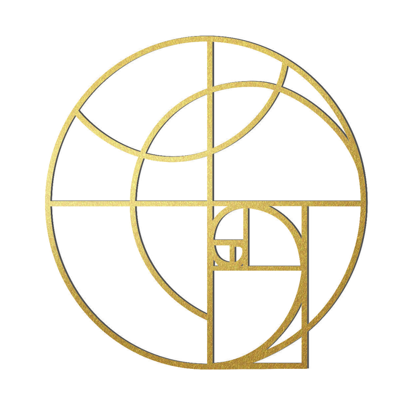 Aplique de Parede vazado Mandala Golden Ratio Sequencia Fibonacci Quadro decorativo escultura