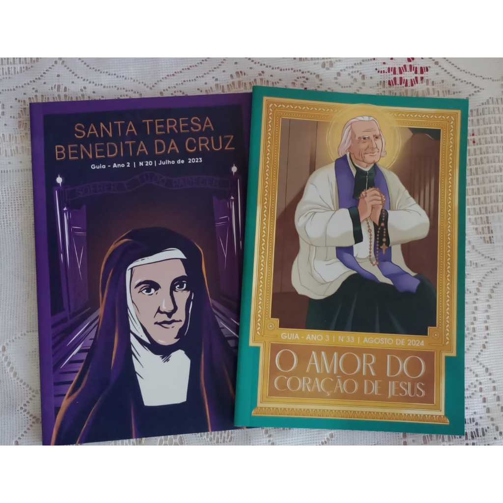 Kit 2 Livros. O Amor do coração de Jesus. Santa Teresa Benedita da Cruz. Minha Biblioteca Católica