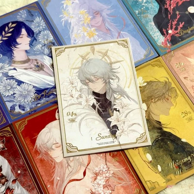 12 Pçs/Set  Anime Cartão Laser Aventurina Sunday Jing Yuan Dr . Ratio Robin Argenti Acheron Cosplay Ca