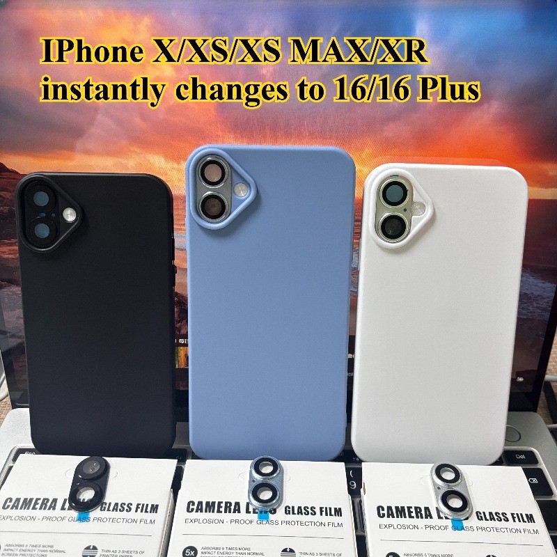 Capa De Telefone Instantânea 16/16 Plus + Conjunto De Filme De Lente Adequado Para IPhone X XS Max XR Converter Agora