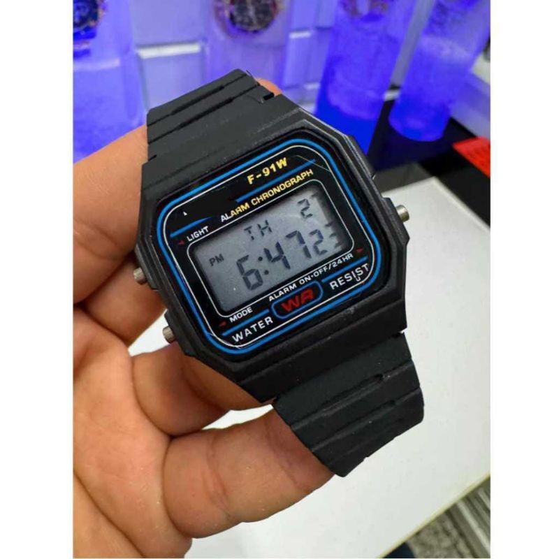 Relógio Masculino DIGITAL  Unisex Clássico RETRÔ C Vintage Preto Borracha Basico