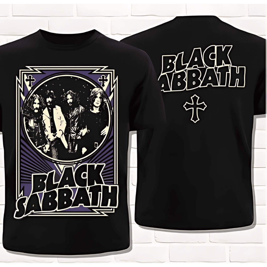 Camiseta Black Sabbath Unisex Camisa Heavy Metal Blusa Banda Estilo Vintage Clássico Streetwear