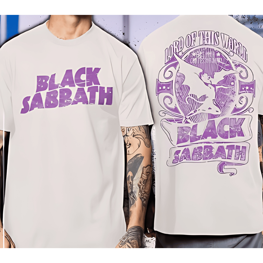 Camiseta Black Sabbath Unisex Camisa Rock Vintage Blusa Banda Heavy Metal Estampa Clássica Moda Alternativa