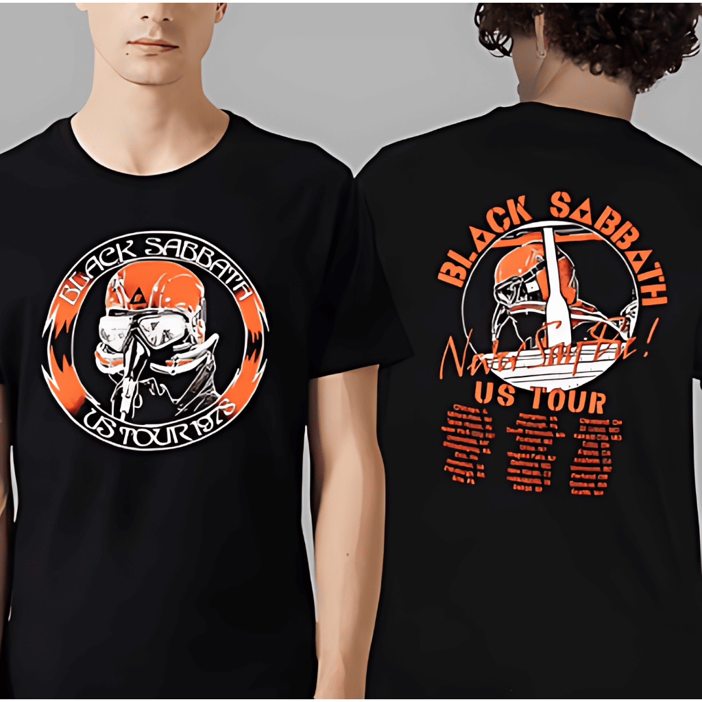 Camiseta Black Sabbath Unisex Camisa Banda Rock Clássico Blusa Estampada Heavy Metal Vintage Estilo Urbano