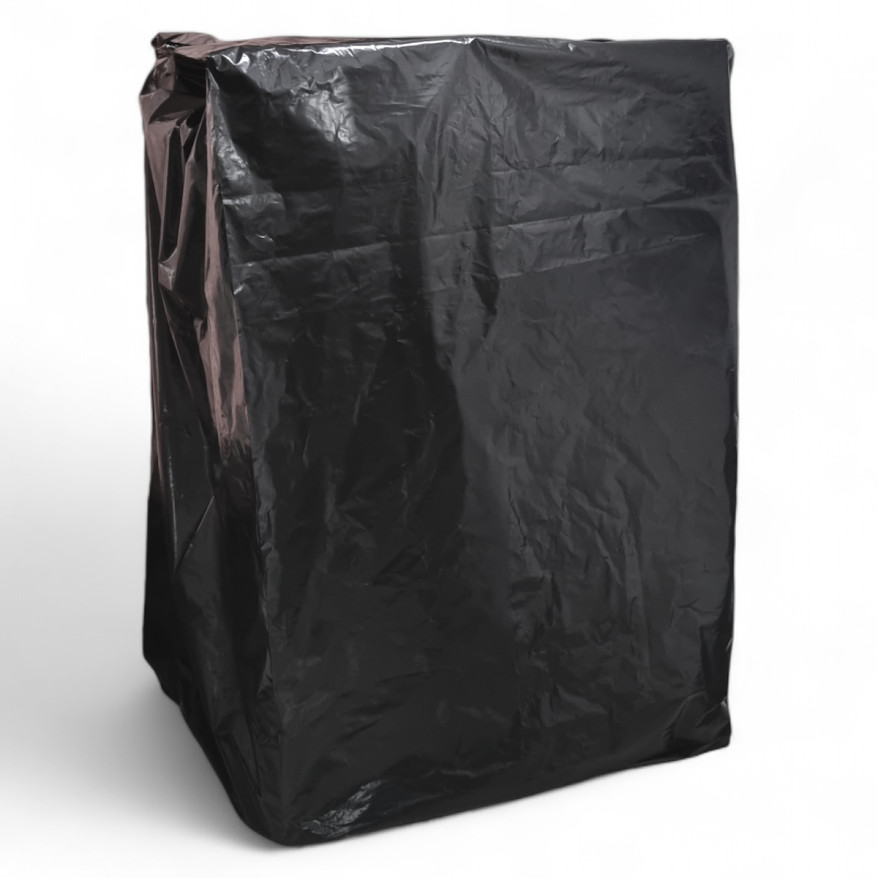Capa de Pallet Preta com Aditivo UV 277x250cm - Proteção Resistente para Pallets Saco Grande Multiuso