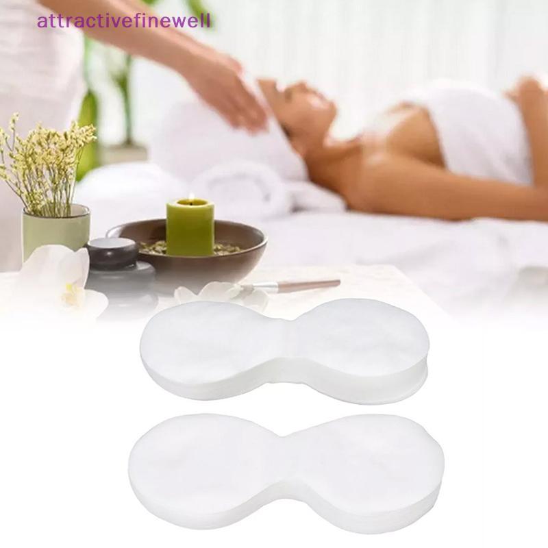 AWBR 100/200 Pçs Máscara De Olho Descartável Papel Algodão Natural Remendos De Cuidados Com Os Olhos Para Mulheres Spa C