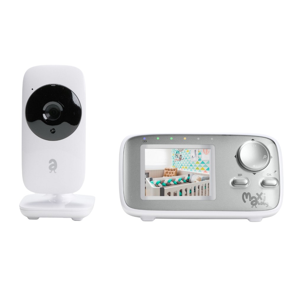 Baba Eletronica Camera Bebe Sem Fio Visao Noturna LCD 24 Monitor Temperatura Zoom Maxi Baby
