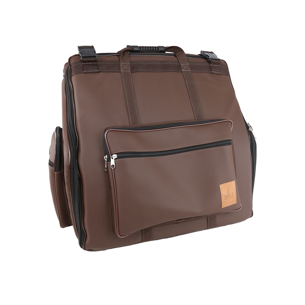 Capa Bag Acordeon, Gaita, Sanfona 120 Baixos Couro Pelúcia