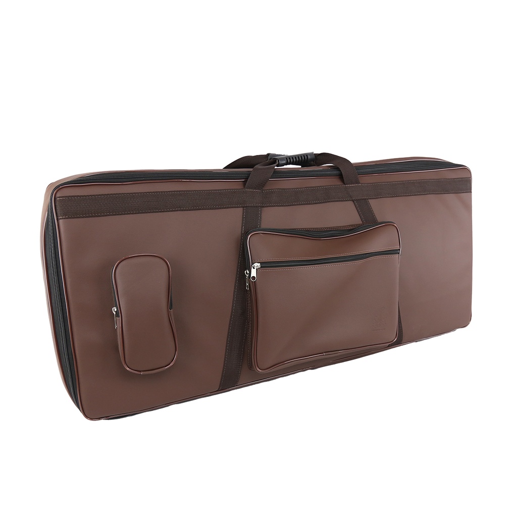 Bag Capa Teclado 5/8 61 Teclas Couro Ecológico Premium Pelúcia Acolchoada