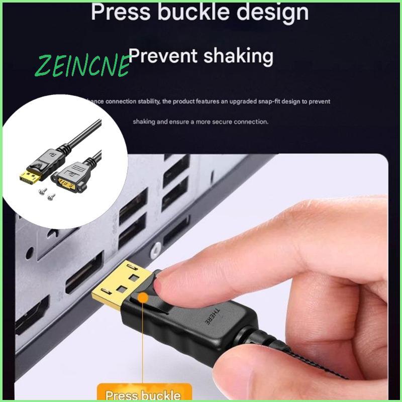 ZEIN Premium DisplayPortExtension Cord 6 Pés Comprimento Largura Banda 18 Gbps Para 4K60Hz 2K 144Hz E 1080P