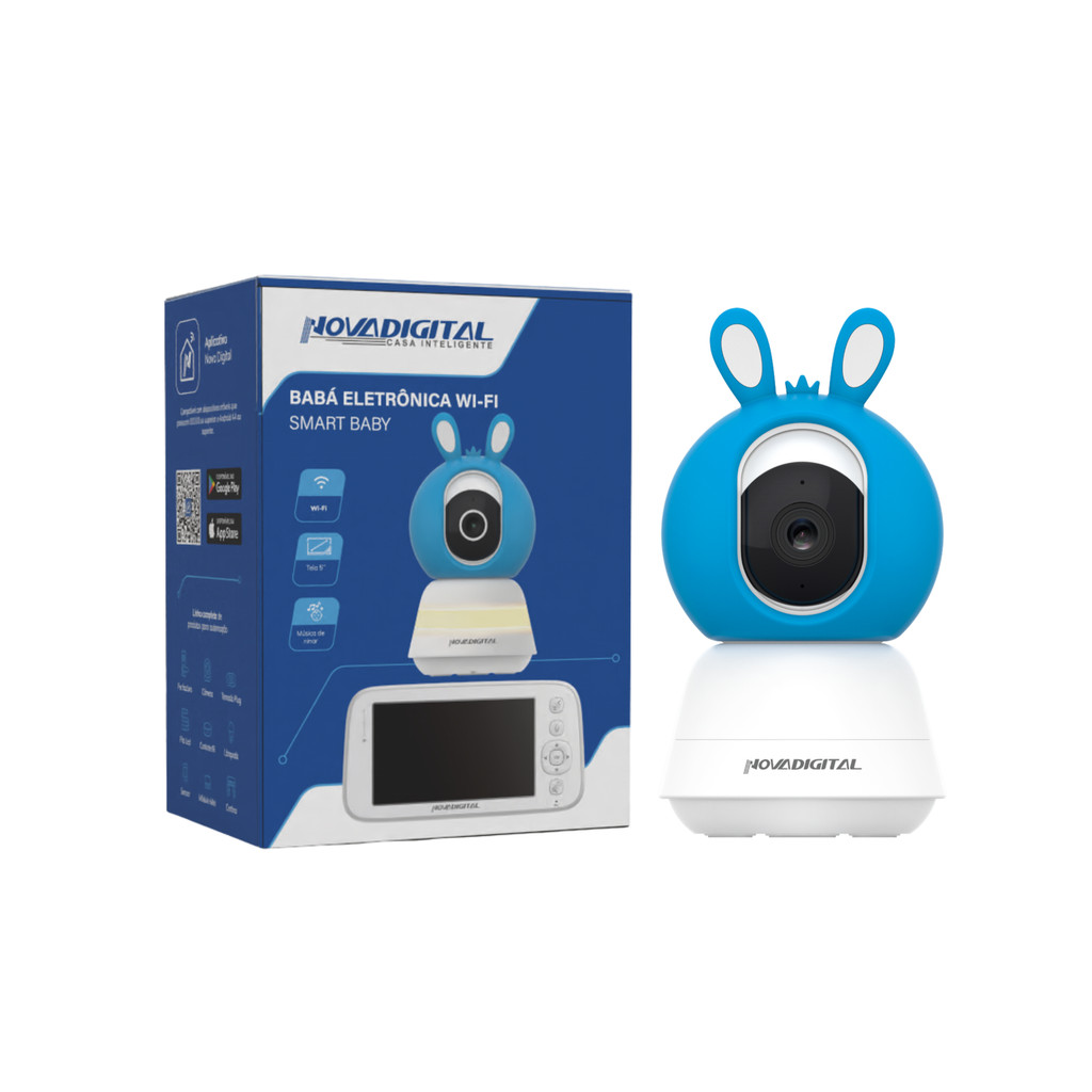 Babá Eletrônica Wi-Fi Smart Baby camera com tela 5