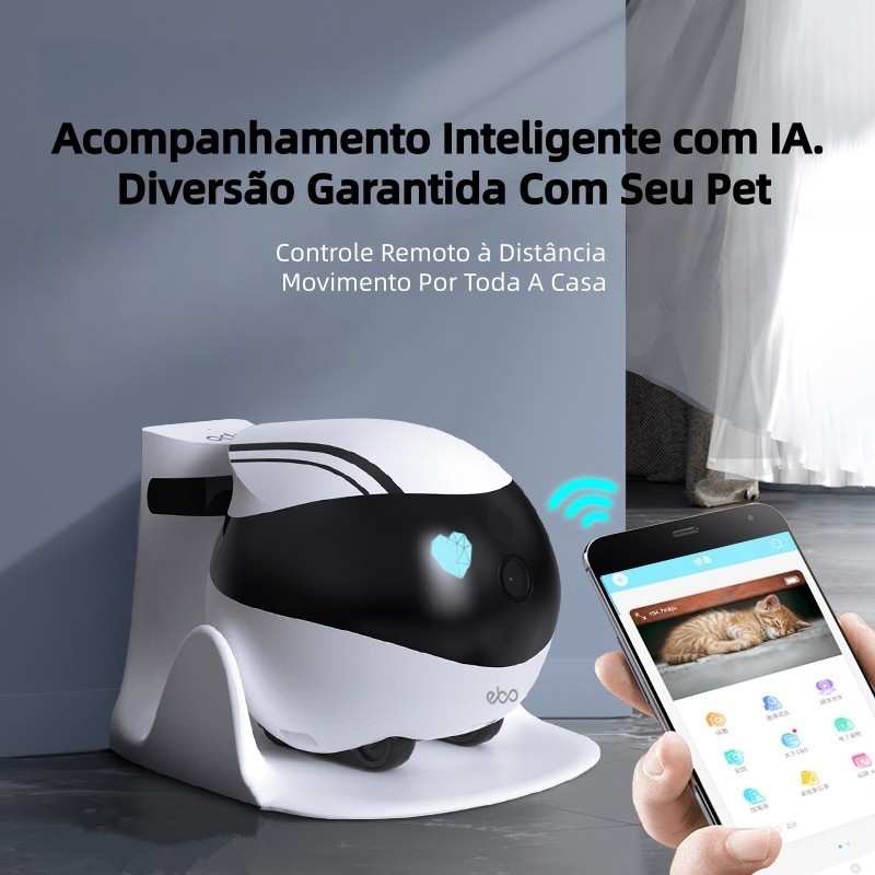 Câmera Ip Wifi Smart Pet Camera Com Visão Noturna Para Bebê , Monitor De Animais De Estimação