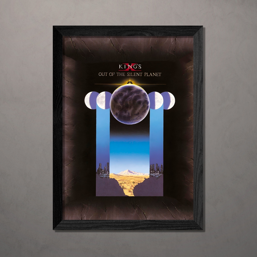 quadro decorativo Kings - Out of the silent planet A4 com vidro