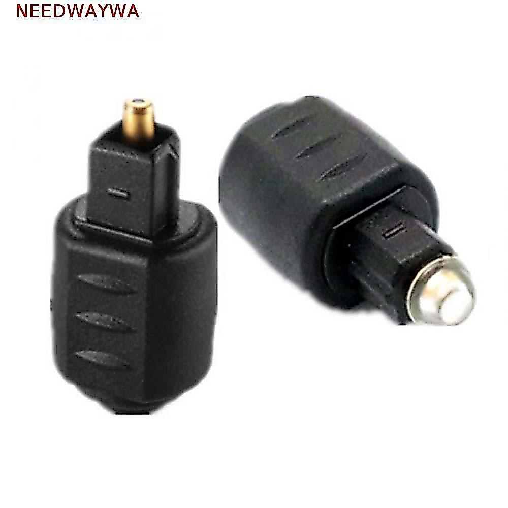 NEEDWAYWA Adaptador De Cabo Óptico Digital Toslink Fêmea Para Macho 3.5mm Jack Amplificador Conector De Áudio