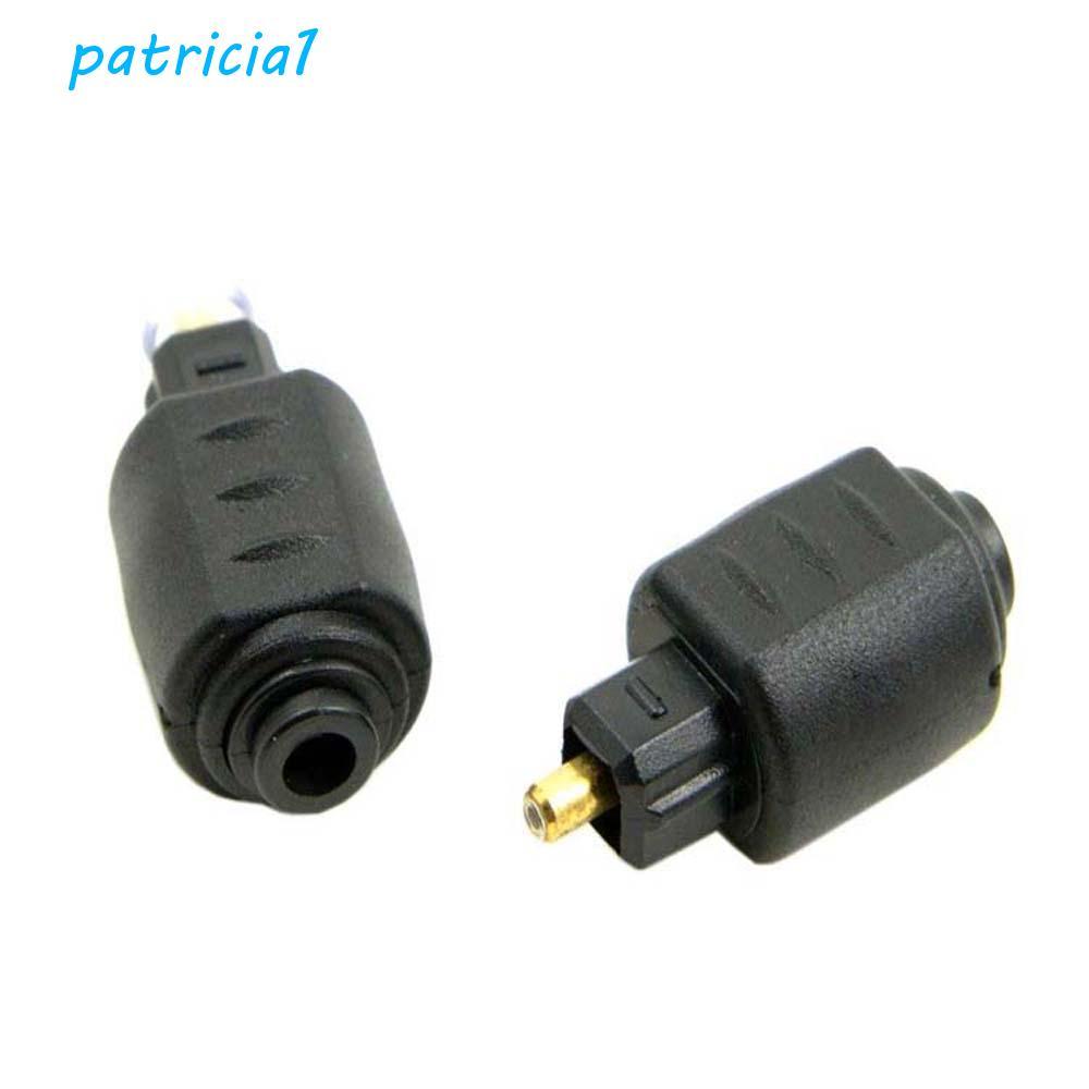 PATRICIA1 Adaptador De Fibra Óptica Toslink Óptico 3.5 Mm Jack Digital Mini Conector De Áudio