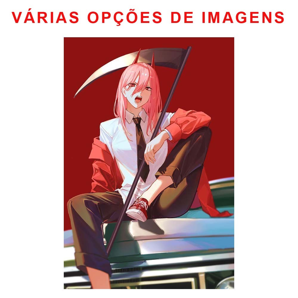 Placa Quadro Decorativo - Chainsaw Man - Power