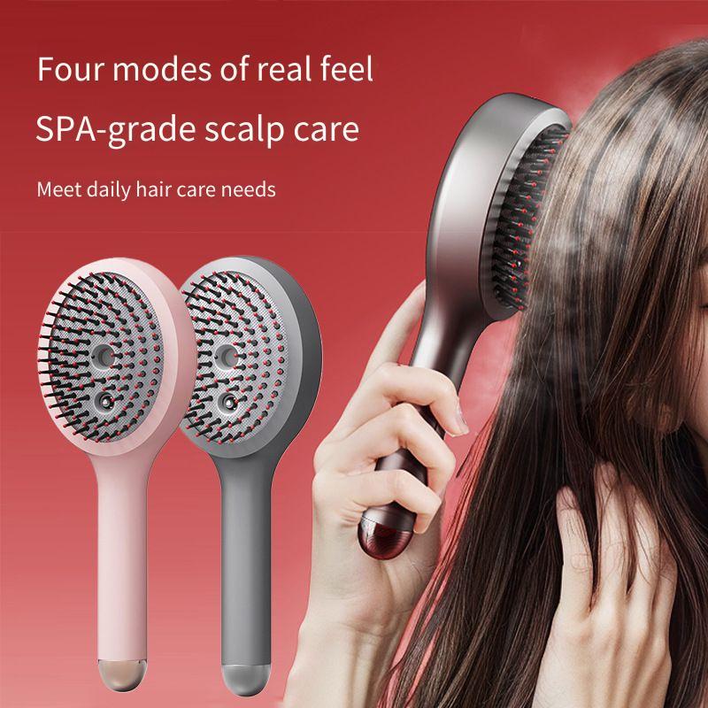 Novo High-End pente de massagem elétrica óleo essencial instrumento de cuidados com o cabelo Spray doméstico cuidados co