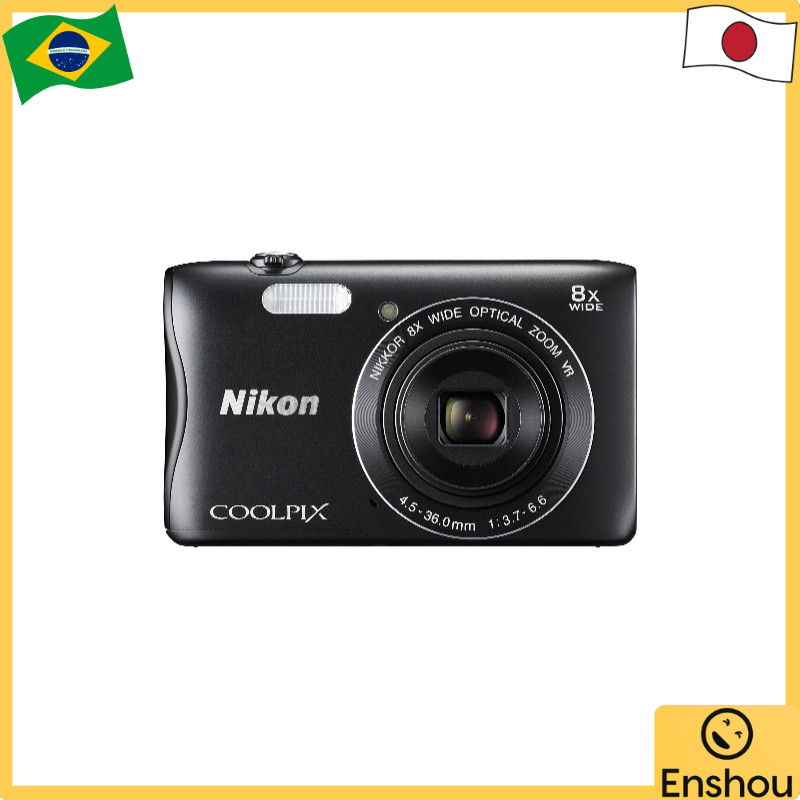 [USED]Do Japão [USADO]Nikon digital camera COOLPIX S3700 Black Optical 8x Zoom 20.05 megapixels S3700BK