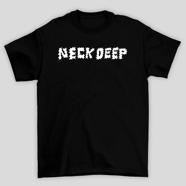Camisa Premium Neck Deep Logo Camiseta 100% Algodão