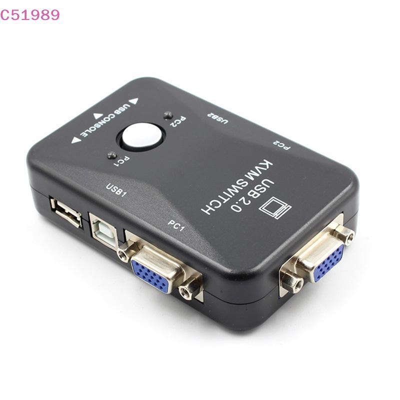 [kaan] Caixa De Switch KVM USB VGA De 2 Portas Para Mouse , Teclado , Monitor , Compartilhamento , PC BR
