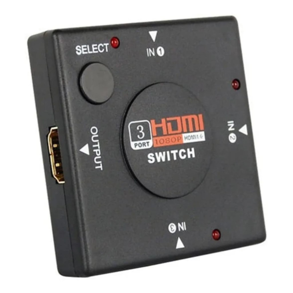 Switch Divisor Hd Hub Hdmi 1.4 Splitter Divisor 3 Portas 3d