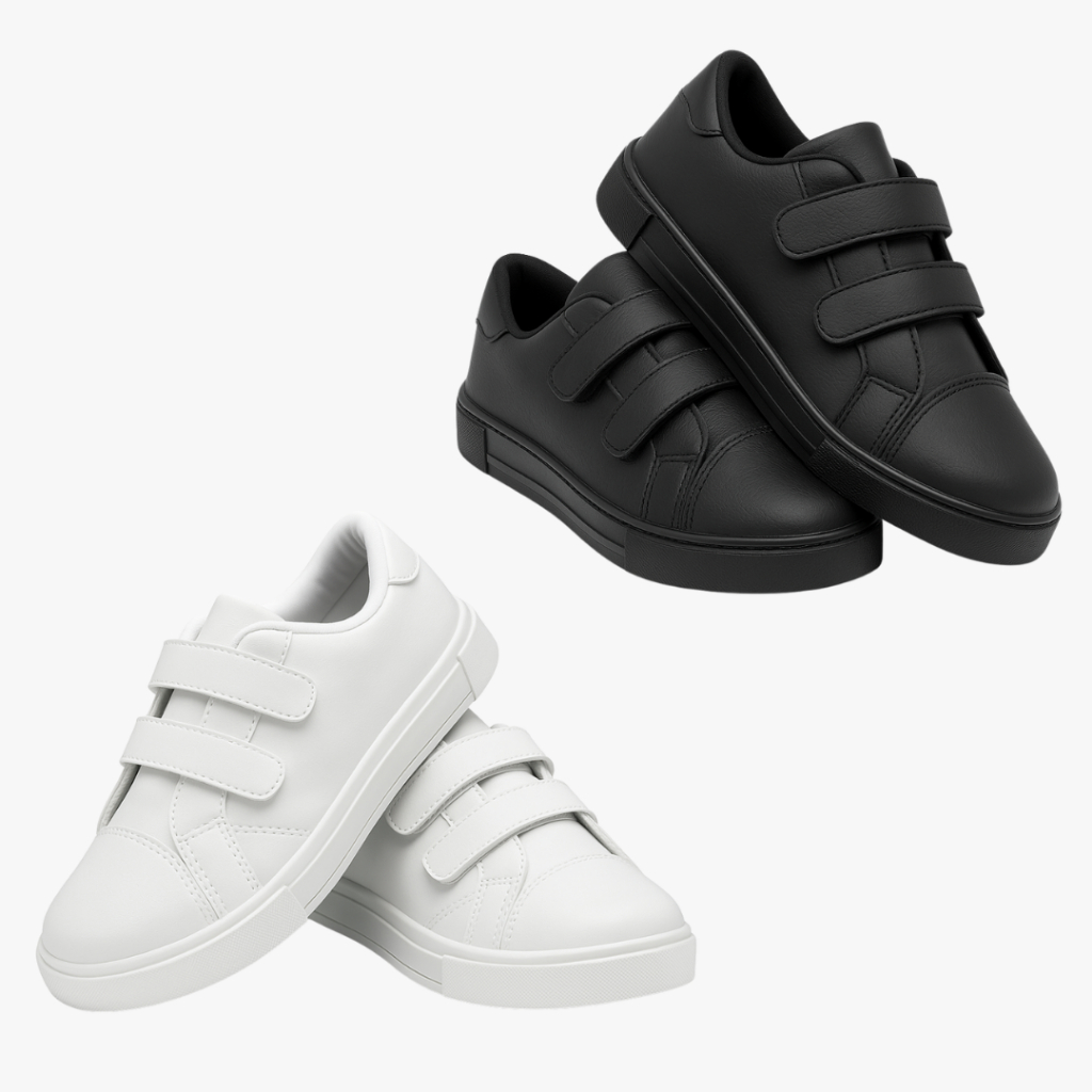 Tênis Infantil Unissex Casual com Duplo Velcro - 20 ao 34