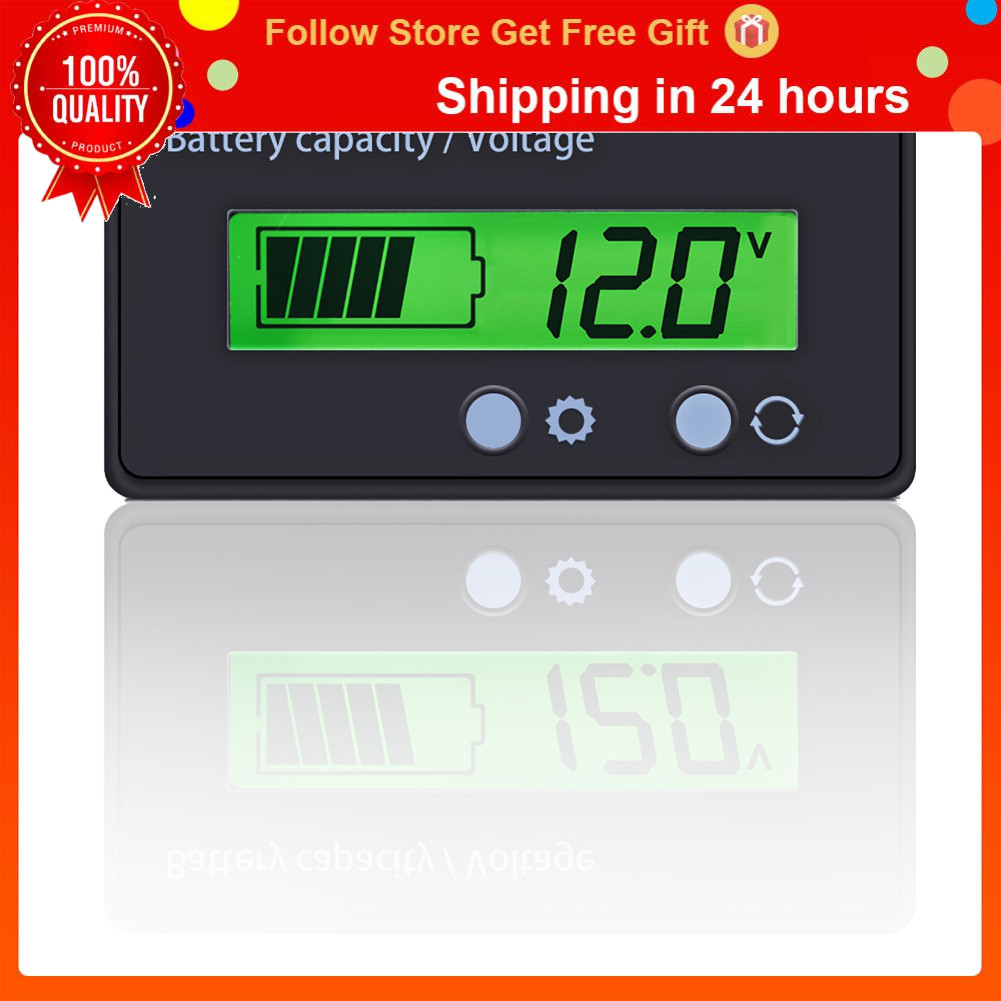 swsww 12 24 36 48V LCD Bateria Display e testador de capacidade de lítio Medidor de tensão Monitor de voltímetro