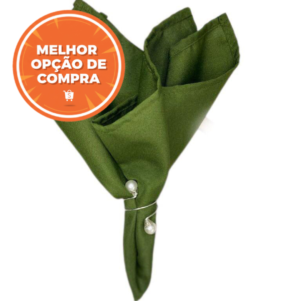 Kit Guardanapo Boca Verde Musgo 35cm x 35cm - Atacado Com Preços Regressivos Opções de 30 a 150 Unid