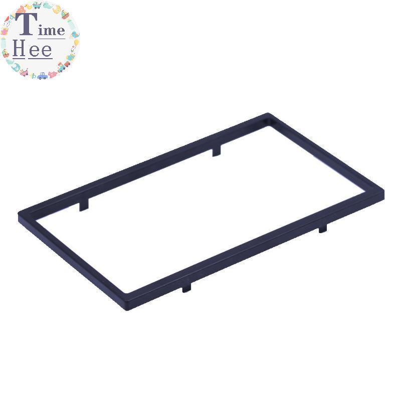 TimeHee 2Din Universal Car Stereo Radio Panel Frame Surround GPS Fascia Moldura Construção Sólida Para Painel De Áudio D