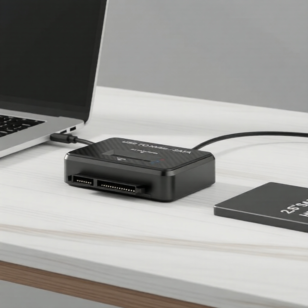 Gabinete de conexão direta M.2 NVMe/NGFF para USB 3.1 Gen 2 10Gbps, adaptador SSD SATA 2,5, para base de encaixe de SSD