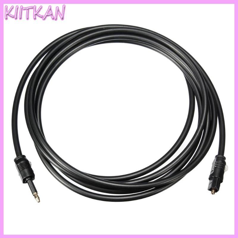 KIITK Digital Toslink Para SPDIF 3 5 Mm Banhado A Ouro 1 5 2 5m