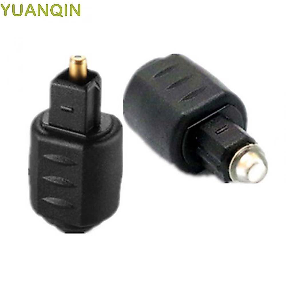 Adaptador De Fibra Óptica YUANQINZT 3.5 Mm Para Plugue Toslink Fêmea Macho Jack Amplificador Conversor De