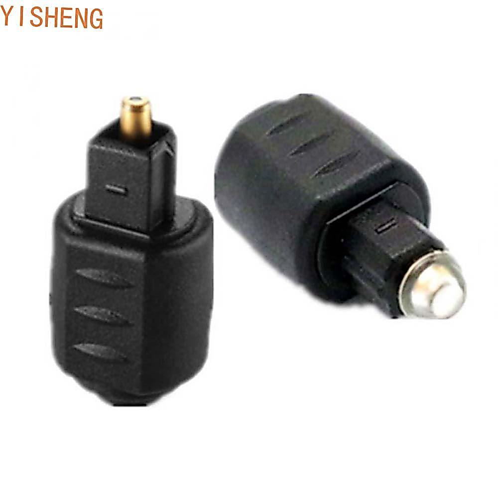 YISHENG Adaptador De Fibra Óptica Toslink Fêmea Para Macho Amplificador Óptico Plug Conversor