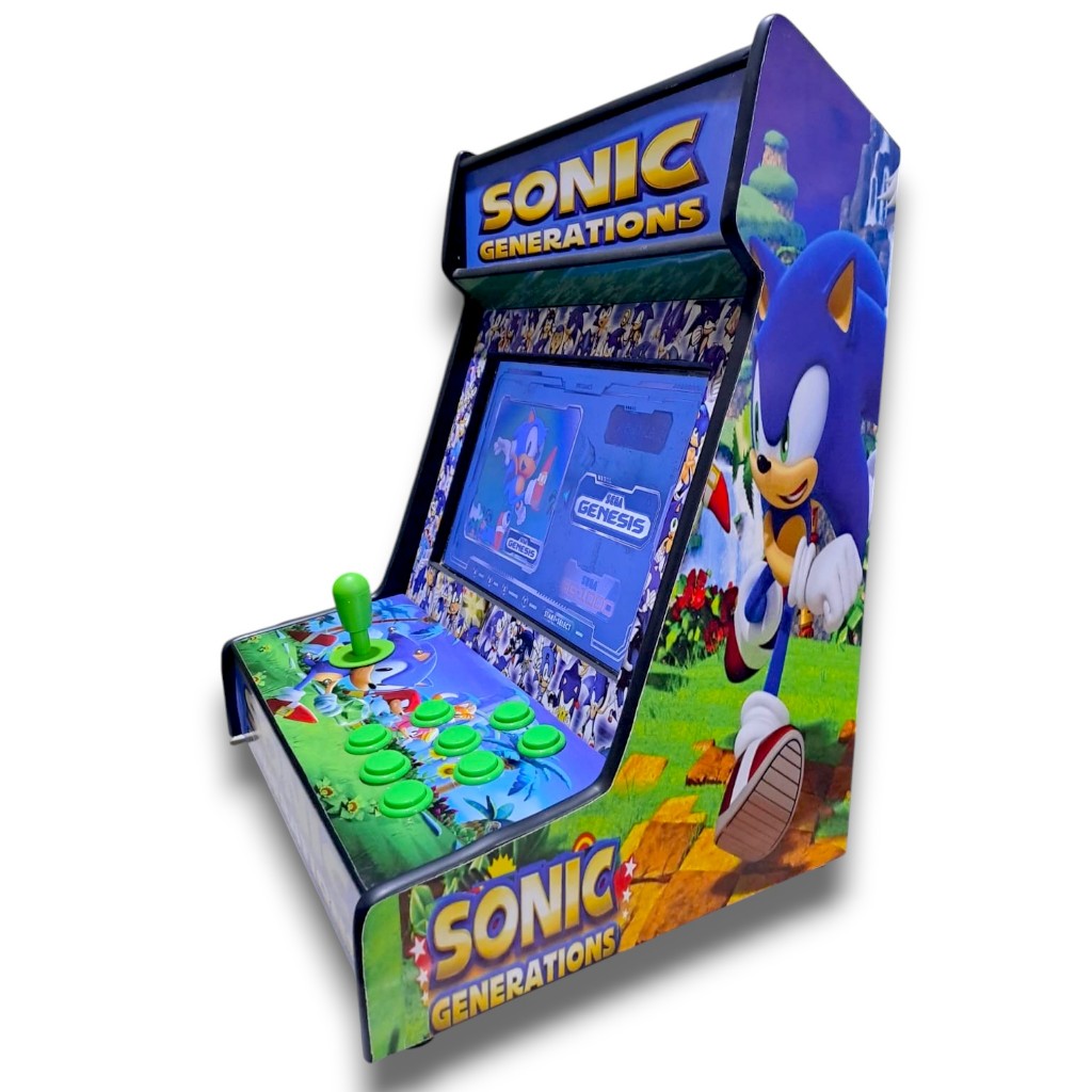 Mini Maquina Fliperama Arcade Bartop Multijogos Um Jogador Monitor Led 15