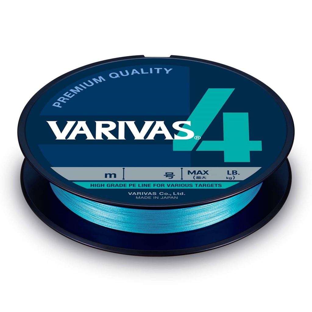 VARIVAS VARIVAS 4 Braided Fishing Line, Water Blue, 200 m, [Size]