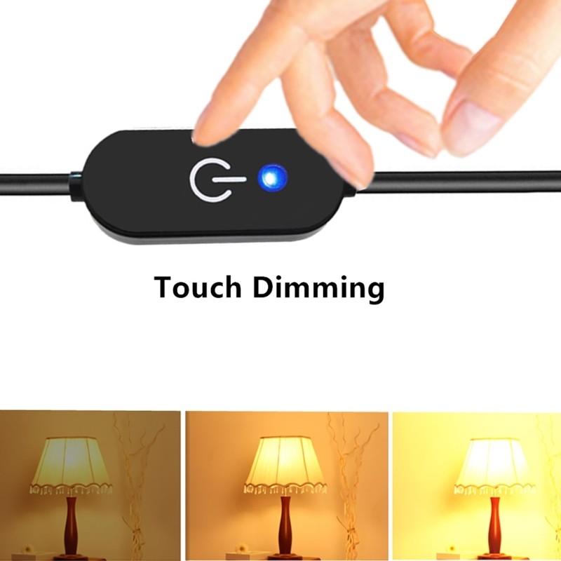 Controlador De Interruptores WOOW Touch Dimming Type C Macho Para Fêmea Com Indicador Azul