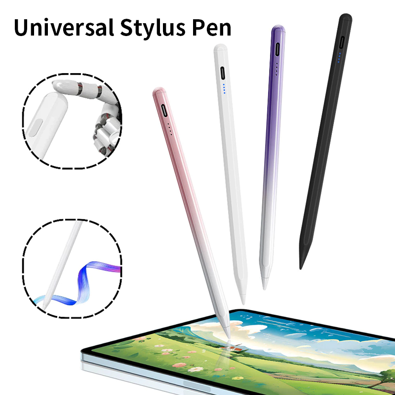 Caneta Universal Capacitiva para Telas Touch Screen, Compatível para Escrita e Desenho em iPads, Samsung e Android