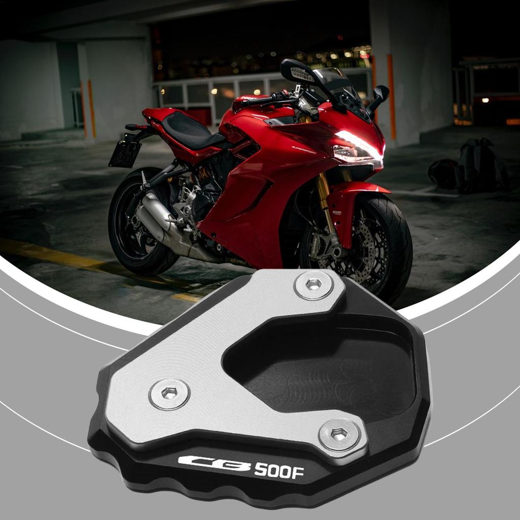 For for HONDA CB500X CB500F 2013-2024 Motorcycle Kickstand Plate Aluminum Alloy Motorcycle Side Stand Plate Pad deasobr