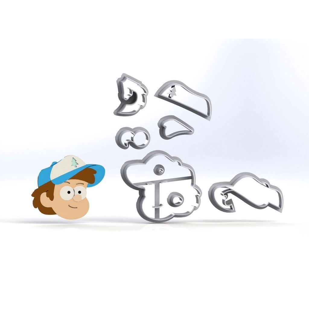 Cortador De Plástico Para Pasta Americana Gravity Falls - Dipper