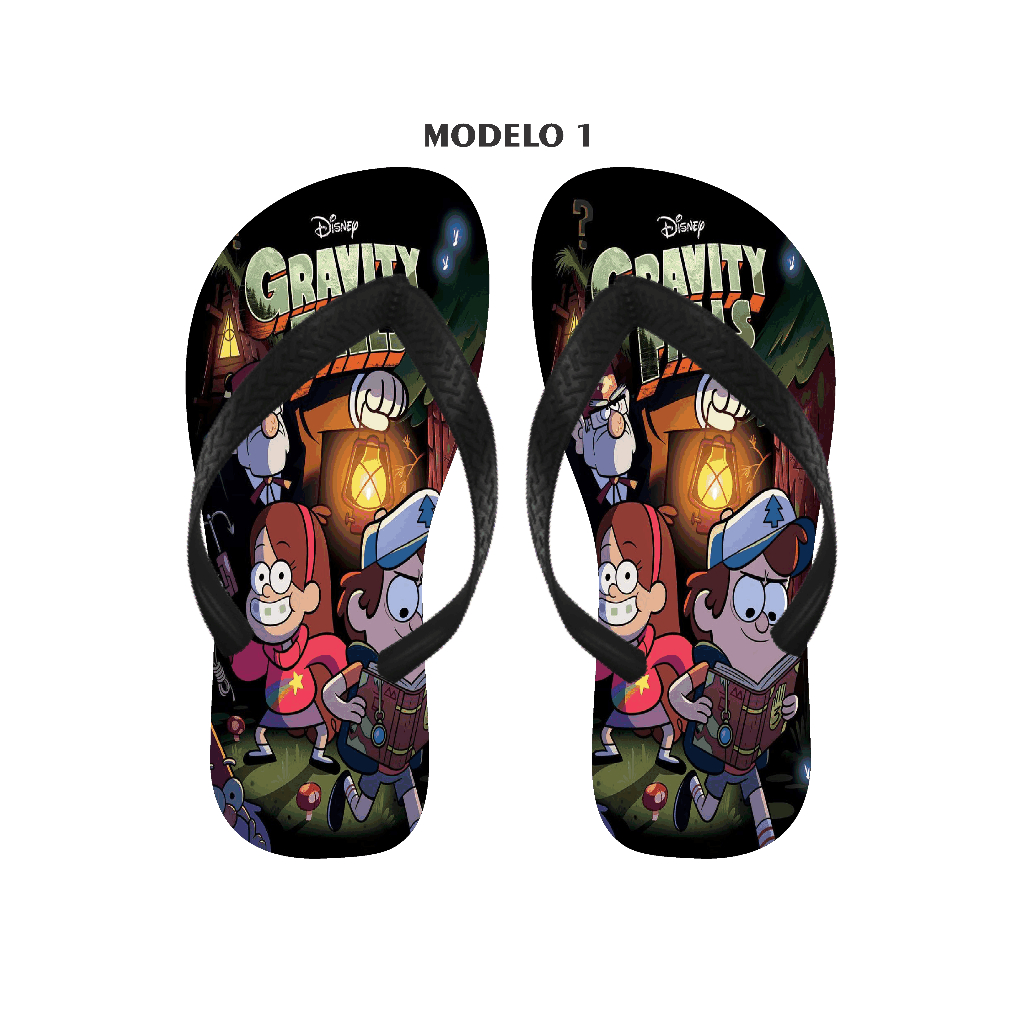 Chinelo Gravity Falls Masculino e Feminino