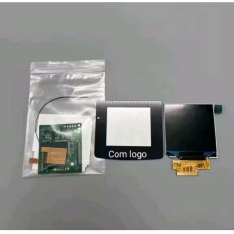 Tela LCD IPS Game Boy Color. Monitor tamanho original não Precisa cortar a carcaça ou soldar.